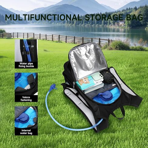 Hydration Backpack Hiking Backpack with Water Bladder Lightweight Insulation Hydration Pack Water Backpack for Hiking Cycling Running Festival Camping for Men Women in Saudi Arabia