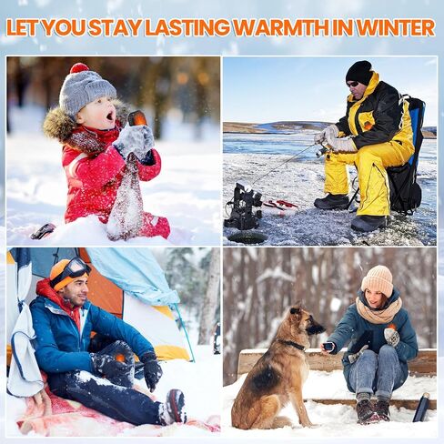 Magnetic Hand Warmers Rechargeable 2 Pack, Portable Electric Hand Warmers, Pocket Size Hand Warmers for Outdoor, Camping, Hunting Accessories - Rechargeable Handwarmers Gifts for Christmas, Birthday in Saudi Arabia