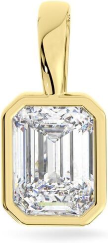 قلادات قلادة من الذهب الأبيض أو الأصفر الخالص عيار 14 قيراط من ألماس مويسانيتي وسوليتير | مستديرة، كمثرية، على شكل قلب | قلادة فقط أو مع صندوق/سلسلة كابل | صنع في الولايات المتحدة الأمريكية in Kuwait