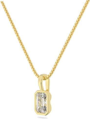 قلادات قلادة من الذهب الأبيض أو الأصفر الخالص عيار 14 قيراط من ألماس مويسانيتي وسوليتير | مستديرة، كمثرية، على شكل قلب | قلادة فقط أو مع صندوق/سلسلة كابل | صنع في الولايات المتحدة الأمريكية in Kuwait