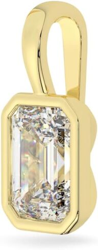 قلادات قلادة من الذهب الأبيض أو الأصفر الخالص عيار 14 قيراط من ألماس مويسانيتي وسوليتير | مستديرة، كمثرية، على شكل قلب | قلادة فقط أو مع صندوق/سلسلة كابل | صنع في الولايات المتحدة الأمريكية in Kuwait