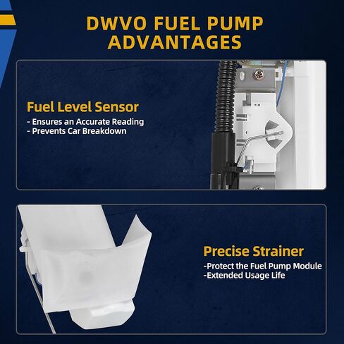 مضخة وقود DWVO متوافقة مع 2010-2012 Ford Fusion و2011-2012 Lincoln MKZ و2010-2011 Mercury Milan L4 2.5L in Saudi Arabia