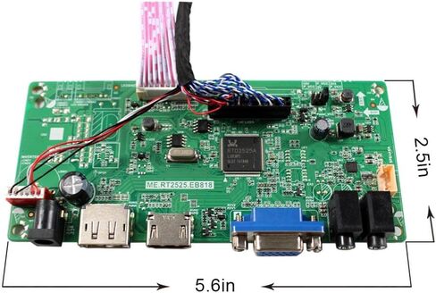 لوحة تحكم HD-MI VGA DP LVDs ME.RT2525.EB818 لشاشة 14 بوصة 15.6 بوصة 1366x768 40pin B140XW01 LP156WH2 BT156GW02 LTN156AT09 شاشة LCD WLED in Saudi Arabia