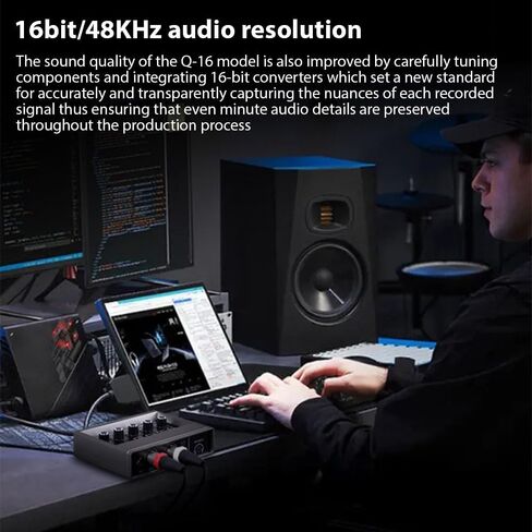 واجهة الصوت للتسجيل الاحترافي واجهة الصوت XLR لتسجيل الموسيقى عبر الإنترنت وتسجيل صوتي للكاريوكي وخلاط الصوت in Kuwait