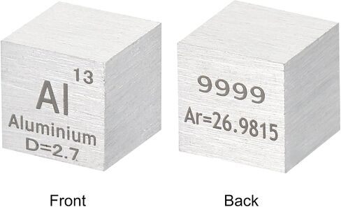 PATIKIL 15 Pcs Element Cube, 10mm Density Cube High Density Element Cube Unique Metal Cube Periodic Table of Elements Collections Lab Experiment Teacher Scientific Classes in Saudi Arabia