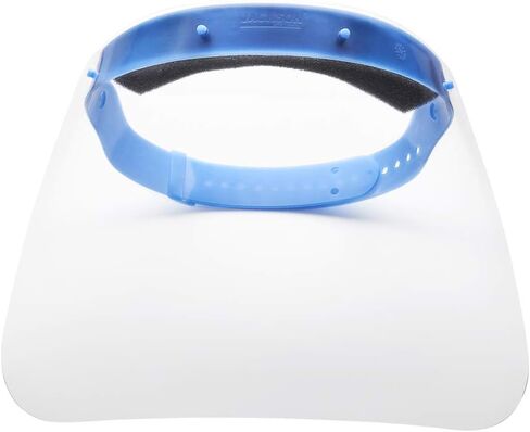 Jackson Safety MFS-320 Series Face Shield Mask Kit for Medical Protection, Healthcare Workers, Reusable, Adjustable, Full Coverage for Men, Women, 9" x 14" Fog Resistant Window, 14350 in Kuwait