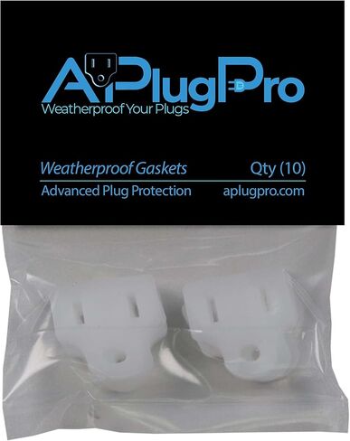 Weatherproof Gaskets for Outdoor Christmas Lights Installation, Extension Cord Protector, Outdoor Outlet Cover, Stop GFCIs from Tripping - APlugPro in Saudi Arabia