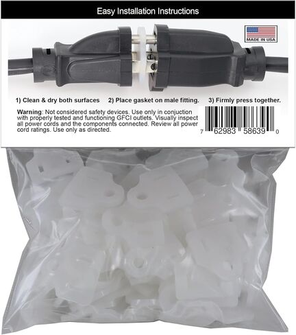 Weatherproof Gaskets for Outdoor Christmas Lights Installation, Extension Cord Protector, Outdoor Outlet Cover, Stop GFCIs from Tripping - APlugPro in Saudi Arabia