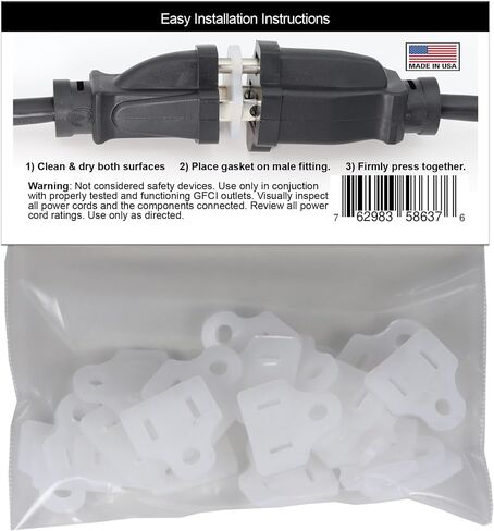 Weatherproof Gaskets for Outdoor Christmas Lights Installation, Extension Cord Protector, Outdoor Outlet Cover, Stop GFCIs from Tripping - APlugPro in Saudi Arabia