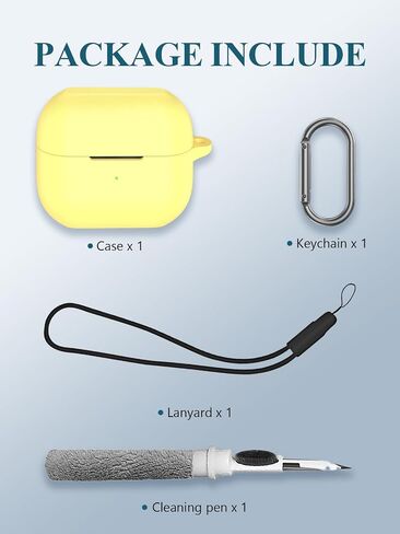Case for Samsung Galaxy Buds 3/Buds 3 Pro AI True Wireless Bluetooth Earbuds, Soft Silicone Protective Portable Scratch Shock Resistant Shell with Cleaner Kit & Carabiner & Lanyard，Pink in Saudi Arabia