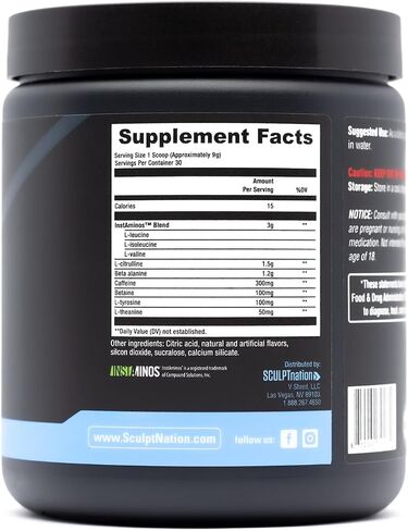 Sculpt Nation من V Shred بعد التمرين - مركب الكرياتين لاستعادة العضلات بعد التمرين وبناءها مع دعم الطاقة، والكرياتين مونوهيدرات والأحماض الأمينية، ونكهة الفاكهة - 30 وجبة in Kuwait
