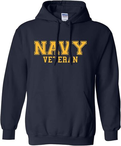 zerogravitee NAVY Veteran GOLD logo Hooded Sweatshirt in Kuwait
