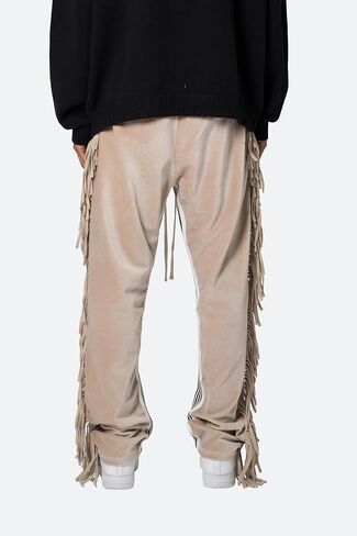 mnml Men's Fringe Velour Sweatpants in Saudi Arabia