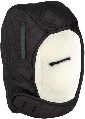 Winter Hard Hat Liner, Insulated, Sherpa Fleece Lined, Shoulder Length, Ergodyne N-Ferno 6952,Black in Kuwait