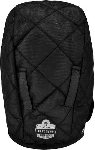 Winter Hard Hat Liner, Insulated, Sherpa Fleece Lined, Shoulder Length, Ergodyne N-Ferno 6952,Black in Kuwait