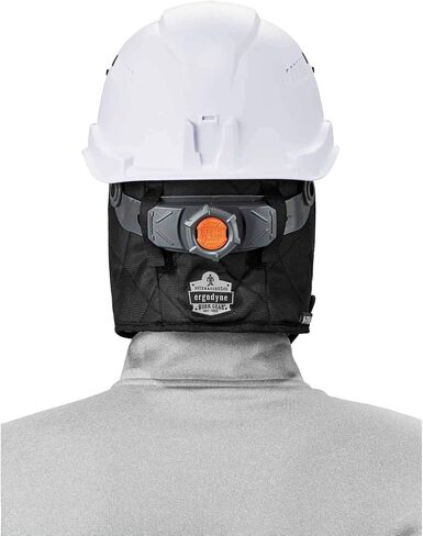 Winter Hard Hat Liner, Insulated, Sherpa Fleece Lined, Shoulder Length, Ergodyne N-Ferno 6952,Black in Kuwait