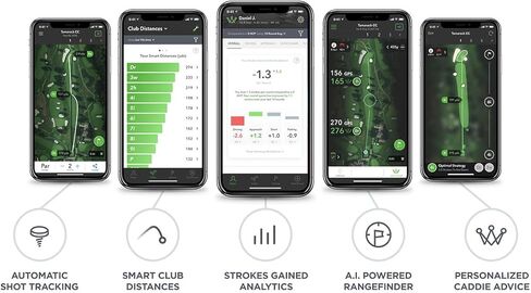 مستشعرات Arccos الذكية (الجيل 3+) وحزمة صندوق هدايا Arccos Link Pro - مجموعة مكونة من 14 نظام تعقب طلقات الجولف، الذكاء الاصطناعي. GPS Rangefinder - يتضمن شاحن PlayBetter المحمول ومحول الحائط والحافظة الصلبة in Kuwait