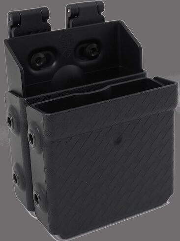 حافظة Zero9 Holsters Model 4047 ذات الأصفاد المزدوجة مع Molle Loks - ASP Sentry - أسود سادة in Kuwait