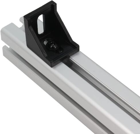4040 Right Angle Corner Bracket Gusset 2 Hole with M6x16mm Screws and T-Nuts for 8mm Slot 4040 Series Aluminum Extrusion Profile, 10pcs/Pack (Black-40Series) in Kuwait