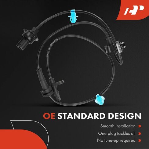 A-Premium Front Side ABS Wheel Speed Sensor Compatible with Honda, Acura Models - Pilot 2016-2020, MDX 2014-2020, Ridgeline 2017-2020, Passport 2019-2020 - 2-PC Set, Replace# 57455TZ5A02 in Saudi Arabia