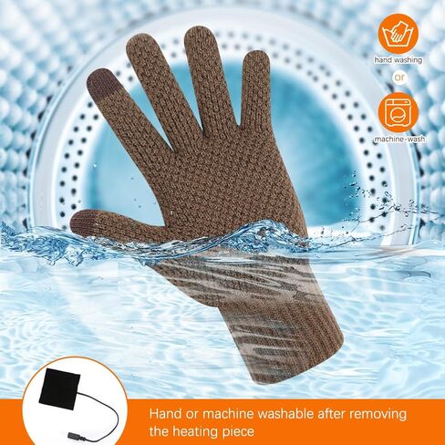 قفازات USB ساخنة للرجال والنساء، قفازات تدفئة حياكة ناعمة مع 3 درجات حرارة قابلة للتعديل، نصف تسخين كامل لليدين، قفازات شتوية كهربائية قابلة للغسل وقفازات كتابة الكمبيوتر المحمول in Kuwait