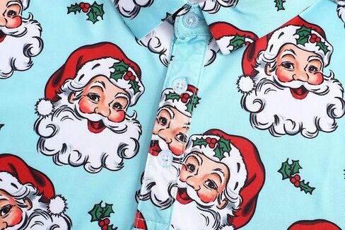 Mens Christmas Golf Polo Shirts Short Sleeve Funny Golf Shirts Ugly Christmas Shirts for Men in Saudi Arabia