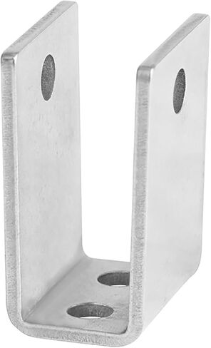 8 قطع دعامة U طويلة للغاية للوحة 7/8 بوصة، مختومة 304 من الفولاذ المقاوم للصدأ، ارتفاع 2-1/2 بوصة، سمك 2.8 مم in Kuwait