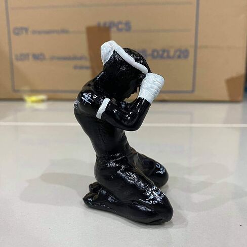 MuayThai Boxing Decor Statue Decorations Collectibles TJ Decorantions (Black Tattoo) in Saudi Arabia
