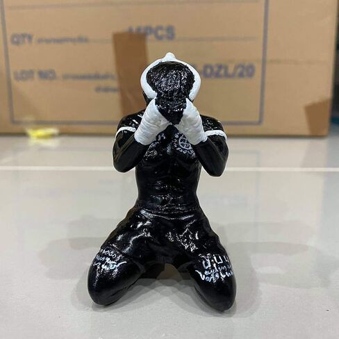 MuayThai Boxing Decor Statue Decorations Collectibles TJ Decorantions (Black Tattoo) in Saudi Arabia