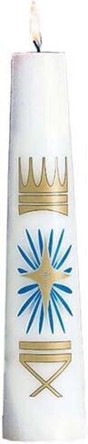 Nativity Christ Candle, Religious Christmas Church Supplies and Home Decor, 14 Inches in Saudi Arabia