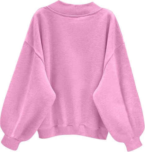 Avanova Women USA Graphic V Neck Sweatshirts Top Drop Shoulder Long Sleeve Pullover Shirt in Saudi Arabia