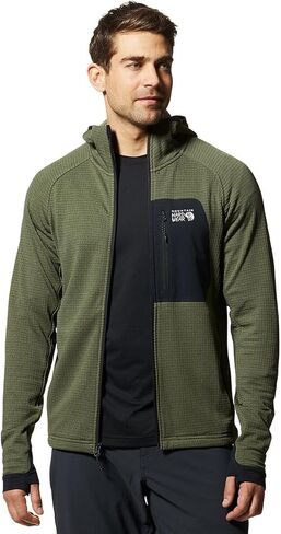Mountain Hardwear mens Polartec Power Grid Full Zip Hoody in Saudi Arabia
