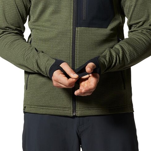Mountain Hardwear mens Polartec Power Grid Full Zip Hoody in Saudi Arabia