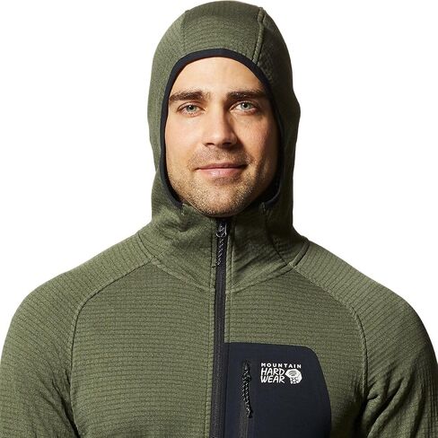 Mountain Hardwear mens Polartec Power Grid Full Zip Hoody in Saudi Arabia