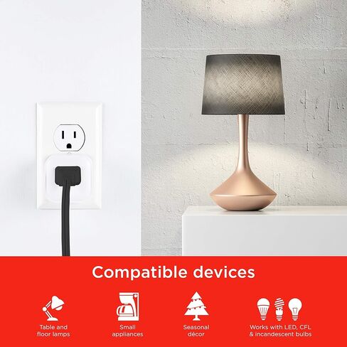 UltraPro Smart Plug WiFi Outlet، المنزل الذكي، المفتاح الذكي، المخرج الذكي، يعمل مع Alexa، Echo وGoogle Home، لا يتطلب محورًا، التحكم في التطبيق، معتمد من ETL، مفتاح مخرج كهربائي، 4 حزم، 51411 in Kuwait