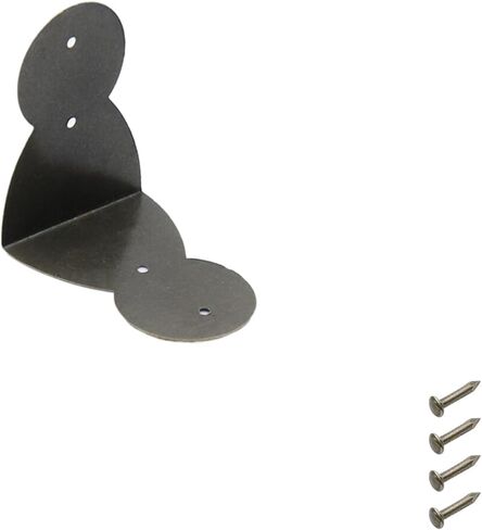 أقواس زاوية عتيقة مقاس 1.4 بوصة × 1.4 بوصة أثاث برونزي مزخرف حافة زاوية صندوق واقي غطاء زاوية -48 قطعة in Kuwait