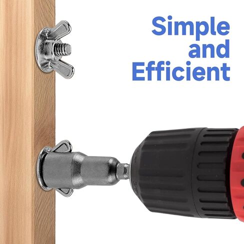 3 PCS Large Slotted Hurricane Wingnut Driver, 1/4" Hex Shank Wingnut Driver Bit for Panel Wing Nuts, Power Wing Nut Socket Drill Bit for Panel Nuts Screws Eye C Hook Bolt - 3 Sizes in Saudi Arabia