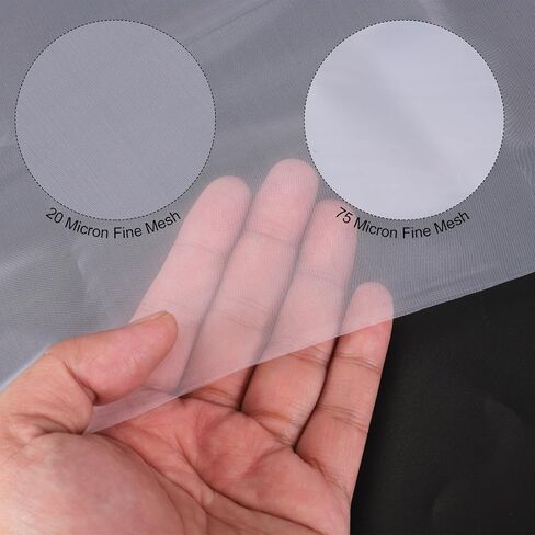 uxcell 20 75 Micron Paint Nylon Mesh Filter Woven Net Sheet Filter Cloth for Paint, Home Brewing (39"x39") in Saudi Arabia