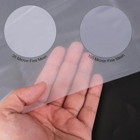 uxcell 20 75 Micron Paint Nylon Mesh Filter Woven Net Sheet Filter Cloth for Paint, Home Brewing (39"x39") in Saudi Arabia