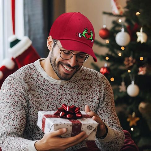 Christmas Trucker Hat for Men and Women Merry Christmas Embroidery Adjustable Washable Baseball Cap Christmas Xmas in Saudi Arabia