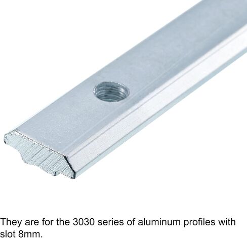 uxcell Straight Line Connector, 6Pcs3.9inch Inside Joint Brackets with M5 Screws for 2020 Series Aluminum Extrusion Profile T Slot 6mm (Silver) in Saudi Arabia