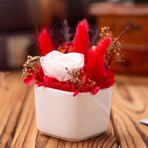 Preserved Rose Flowers for Wife Birthday Gifts for Women Home Flower Decor Centerpieces for Dining Table Decorations(PR-Pink) in Saudi Arabia