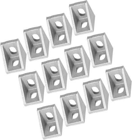 50 pcs Extrusion Corner Bracket Profile Connector Dull Polish Finish Slot Series Extrusion Accessories in Kuwait
