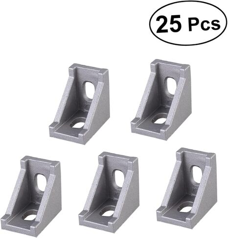 50 pcs Extrusion Corner Bracket Profile Connector Dull Polish Finish Slot Series Extrusion Accessories in Kuwait
