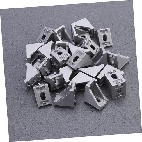 50 pcs Extrusion Corner Bracket Profile Connector Dull Polish Finish Slot Series Extrusion Accessories in Kuwait
