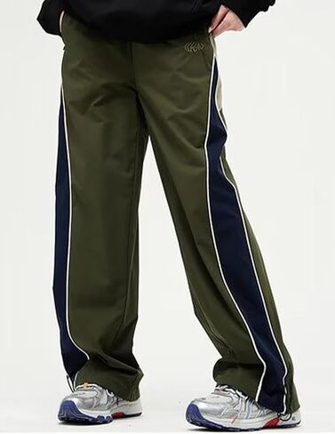 Y2k السراويل الرجال كتلة اللون Sweatpants الهيب هوب الشارع الشهير السراويل الفضفاضة واسعة الساق Sweatpants بنطال رياضي in Kuwait