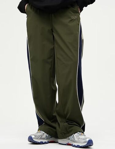 Y2k السراويل الرجال كتلة اللون Sweatpants الهيب هوب الشارع الشهير السراويل الفضفاضة واسعة الساق Sweatpants بنطال رياضي in Kuwait