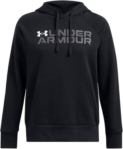 Under Armour unisex-adult Rival Fleece Wordmark Hoodie in Kuwait