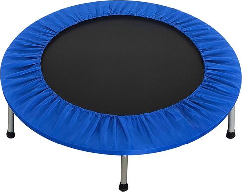 BalanceFrom 40-inch Fitness Trampoline with or Without Adjustable U-Shape Handle, 300-Pound Capacity, Black in Saudi Arabia