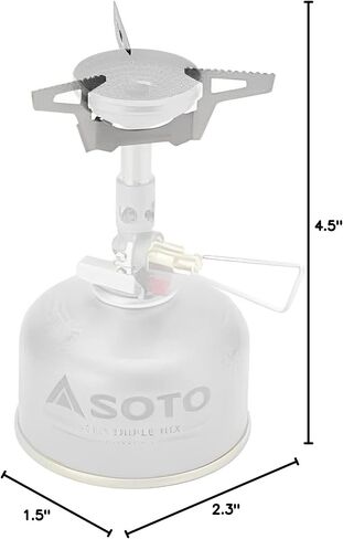 دعم وعاء SOTO TriFlex و4Flex لموقد WindMaster - من الفولاذ المقاوم للصدأ، وخفيف الوزن، وسهل الاستخدام، وملحق دعم ثابت (الموقد غير متضمن) in Kuwait